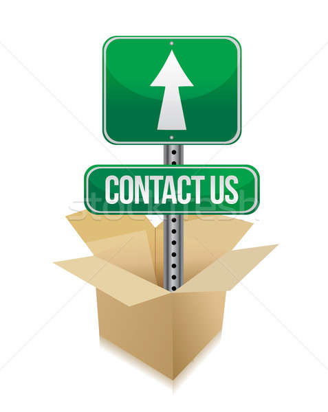 Contact us illustration design  Stock photo © alexmillos