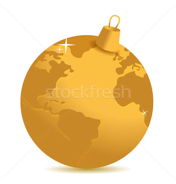 Noel örnek dizayn beyaz dünya Stok fotoğraf © alexmillos