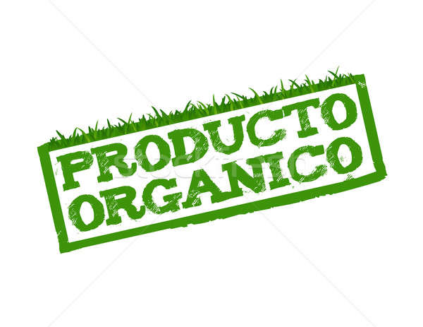 Organic Product sign isolated in white. Stock photo © alexmillos