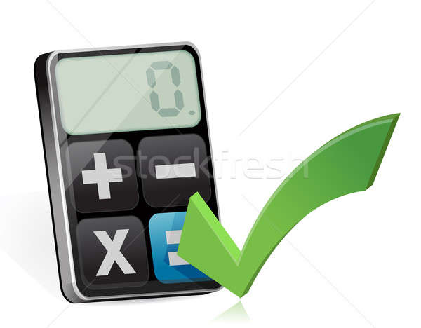 Approve and modern calculator Stock photo © alexmillos