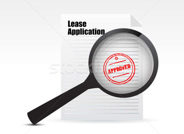 Lease Applications sign  Stock photo © alexmillos