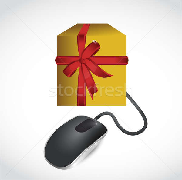 online gift concept illustration design Stock photo © alexmillos