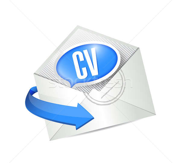 Cv mail potentiel Emploi papier [[stock_photo]] © alexmillos