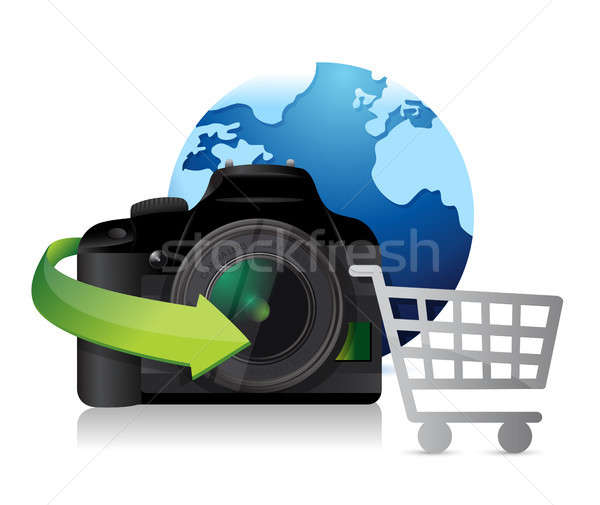 printer international shopping concept Stock photo © alexmillos