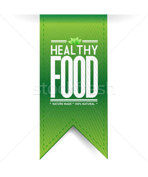 Stock photo: healthy food banner concept illustration design