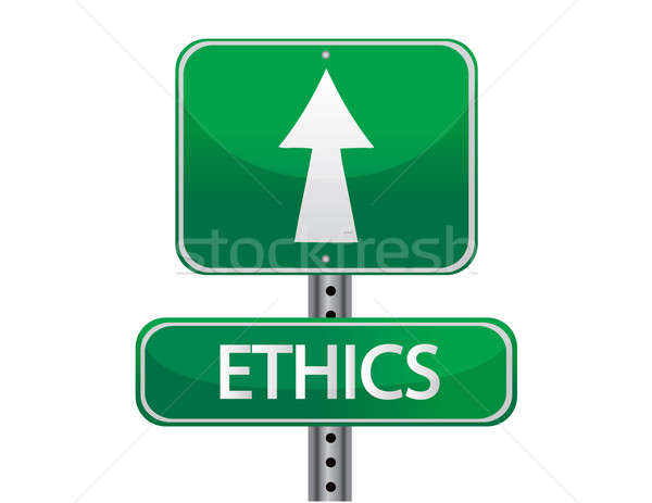 ethics sign Stock photo © alexmillos