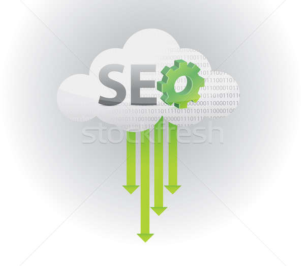 Keresőoptimalizálás internet technológia háttér felhő forgalom Stock fotó © alexmillos