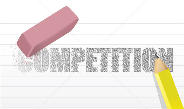Erase competition concept illustration design Stock photo © alexmillos