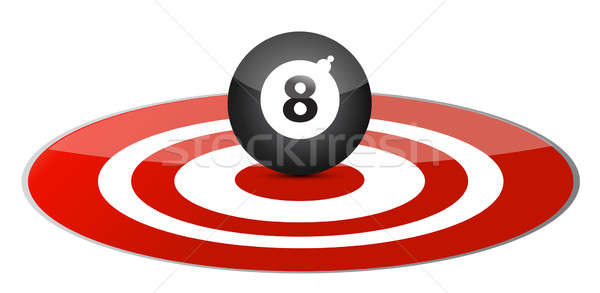 Targeting luck concept illustration design over white Stock photo © alexmillos