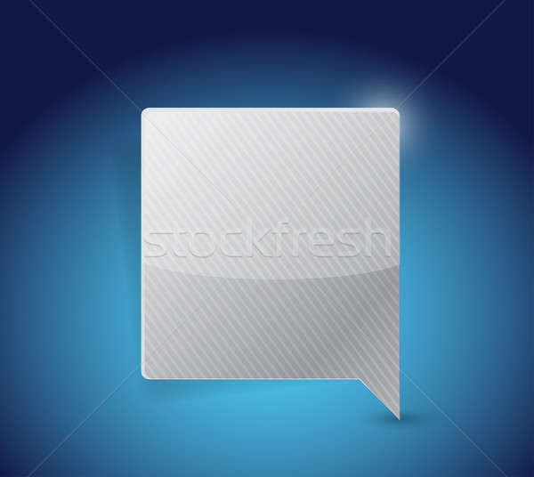 glossy Speech bubble illustration design Stock photo © alexmillos