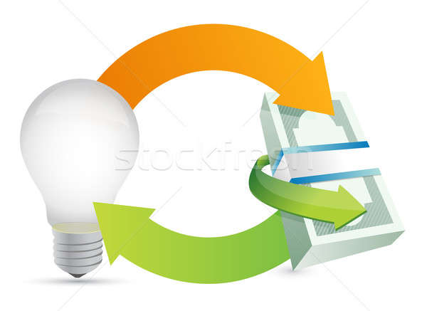 Money making idea concept illustration  Stock photo © alexmillos