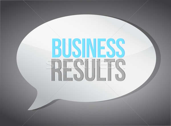 Business results message illustration design Stock photo © alexmillos
