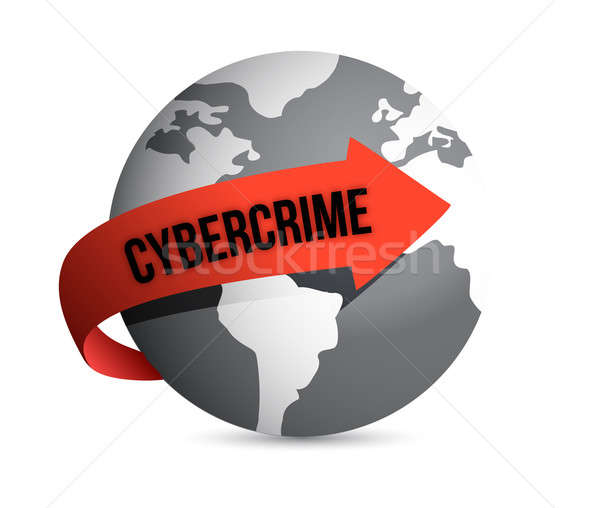 Cybercrime globe  Stock photo © alexmillos