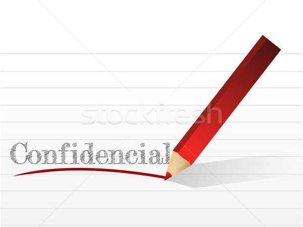 Writing confidential  Stock photo © alexmillos