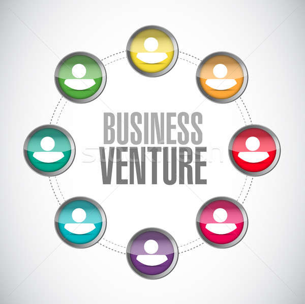 business venture close network sign concept Stock photo © alexmillos