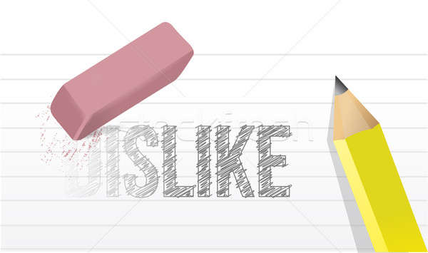 Dislike to like concept illustration design  Stock photo © alexmillos