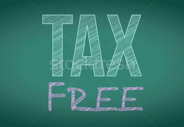 tax free written on a chalkboard illustration design graphic Stock photo © alexmillos