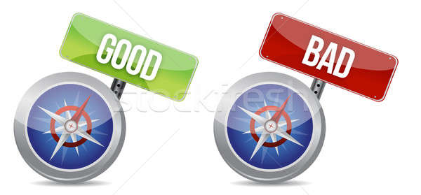 Kompass helfen Erzeugnis richtig Entscheidung Suche Stock foto © alexmillos