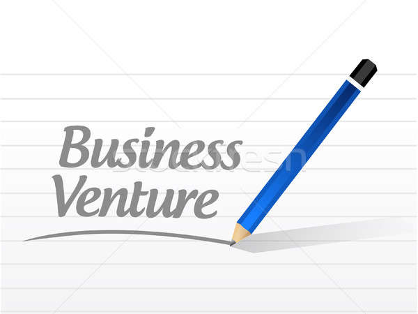 business venture message sign concept Stock photo © alexmillos