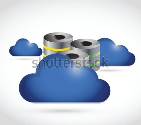 cloud computing issues under construction sign Stock photo © alexmillos