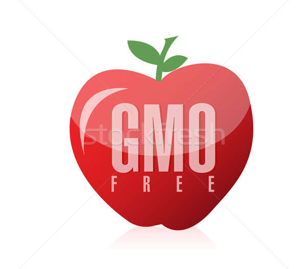 Gmo free food illustration design Stock photo © alexmillos