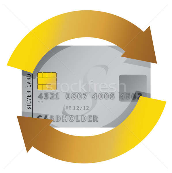 Stock photo: credit card constant consumerism concept illustration design