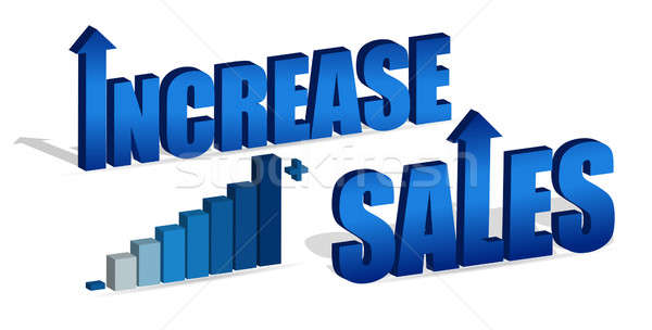 Increase Sales chart and text. Vector file also available. / Inc Stock photo © alexmillos