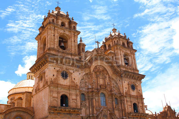 Historic Iglesia de la Compania in the Plaza de Armas of Cusco i Stock photo © alexmillos
