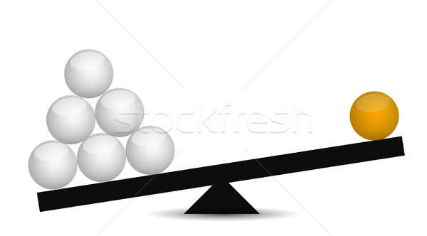 misbalance concept illustration design over a white background d Stock photo © alexmillos