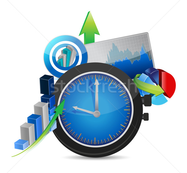 Time for business concept illustration  Stock photo © alexmillos