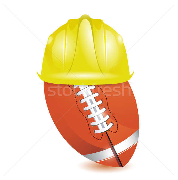 Football training. under construction  Stock photo © alexmillos