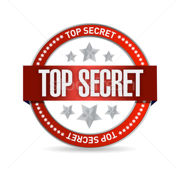top secret seal stamp illustration design Stock photo © alexmillos