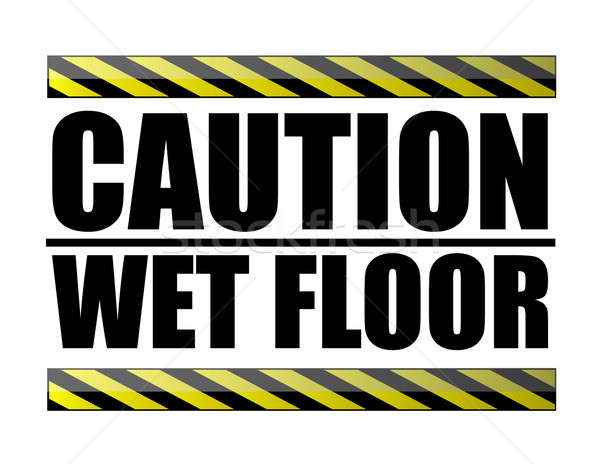 Caution wet floor Stock photo © alexmillos