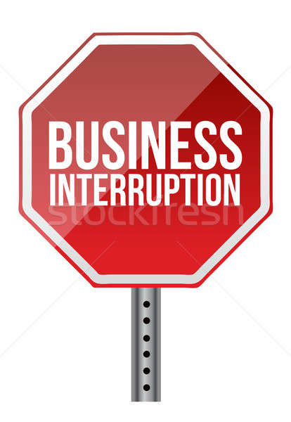 [[stock_photo]]: Affaires · interruption · signe · illustration · blanche · voitures