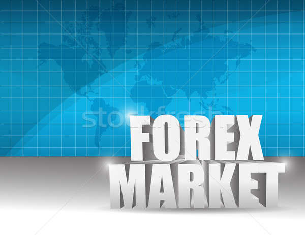 Forex marché affaires illustration design ordinateur [[stock_photo]] © alexmillos