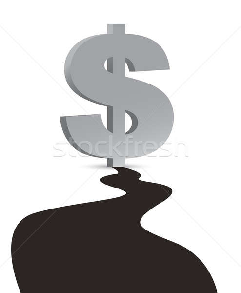 Dolar przemysł naftowy duży oleju kropelka ilustracja Zdjęcia stock © alexmillos