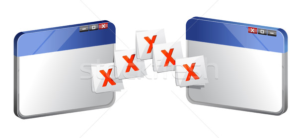 Transferring file concept Stock photo © alexmillos