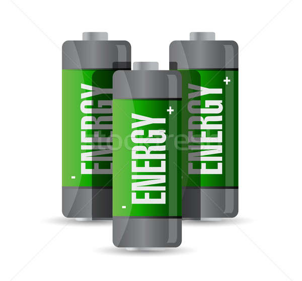 Energy batteries. illustration design Stock photo © alexmillos