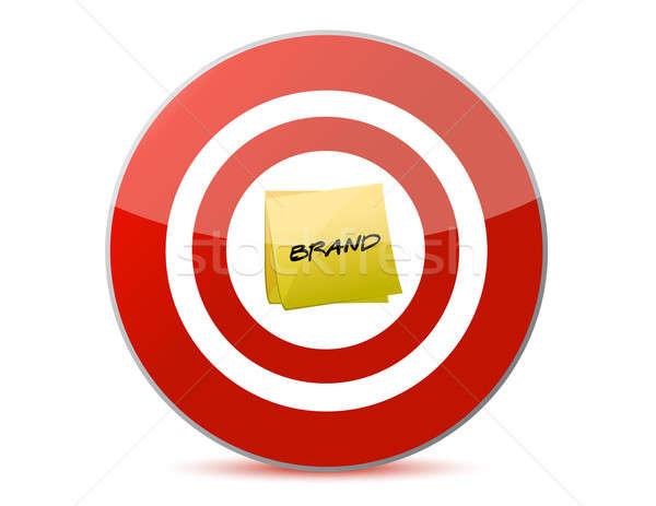 Targeting brand illustration over a white background Stock photo © alexmillos
