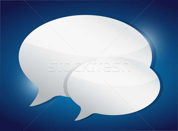 Speech bubble communication concept illustration design graphic Stock photo © alexmillos