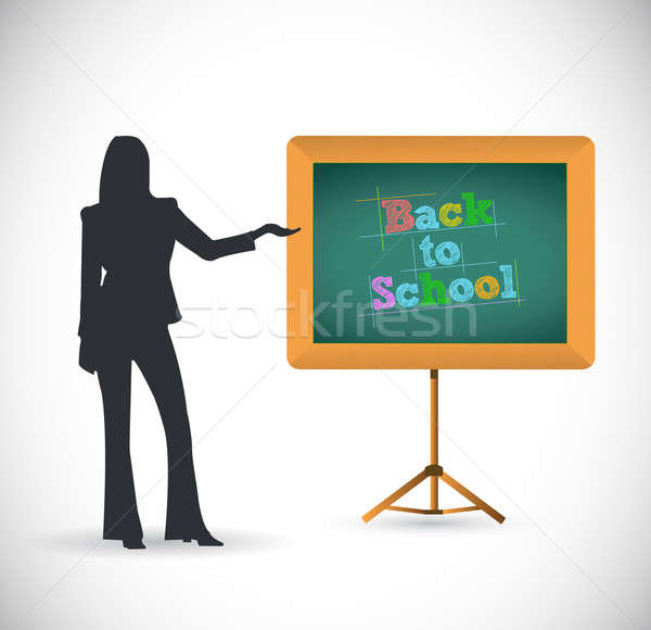 Back to school presentation concept illustration Stock photo © alexmillos