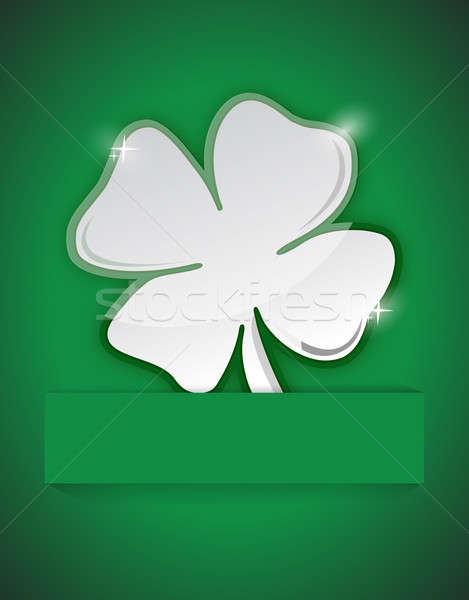 Saint Patricks clover illustration design Stock photo © alexmillos