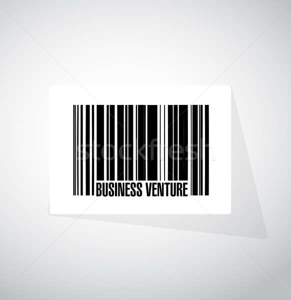 Business onderneming barcode teken illustratie ontwerp Stockfoto © alexmillos