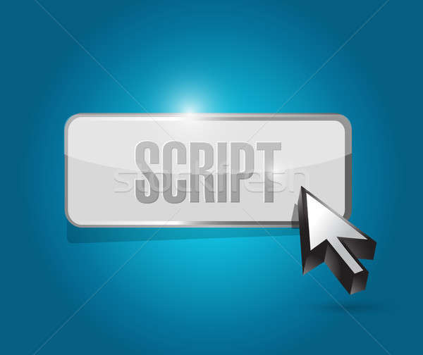 script button sign concept illustration design Stock photo © alexmillos