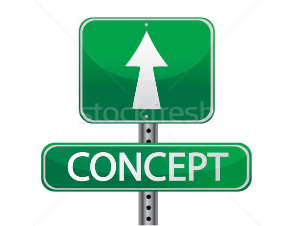 Concept street sign Stock photo © alexmillos