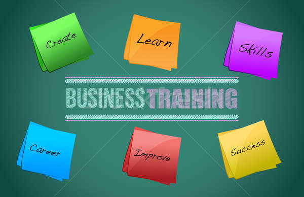 Business training colorful diagram  Stock photo © alexmillos