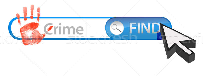 Web crime search concept Stock photo © alexmillos