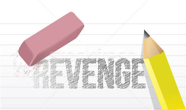 erasing revenge concept illustration design over a white backgro Stock photo © alexmillos