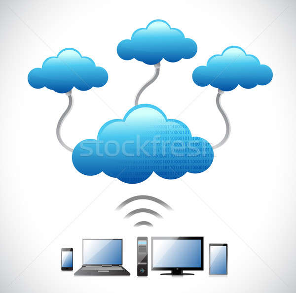Stock fotó: Felhők · számítástechnika · hálózat · internet · technológia · oktatás
