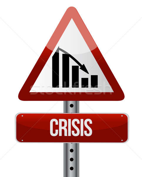 Downward trend concept crisis illustration design  Stock photo © alexmillos